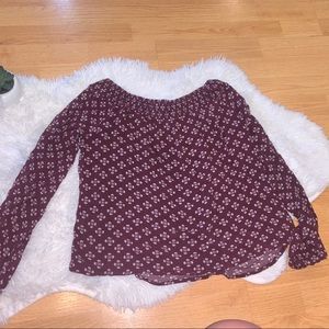 Cape Juby Off The Shoulder Flowy Shirt